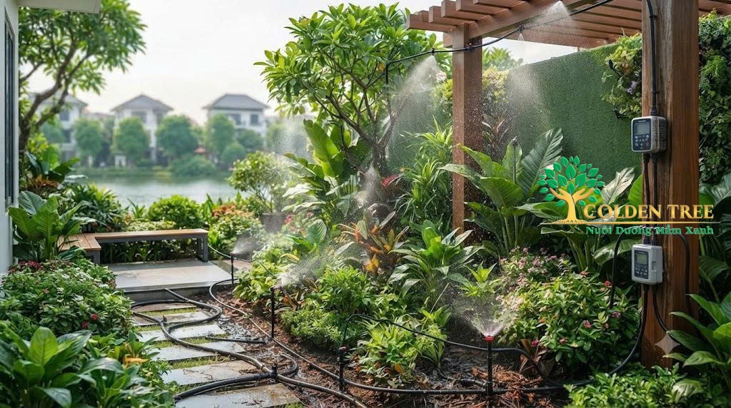 Hệ thống tưới cây tự động tại phường Tây Hồ | Thiết kế thông minh