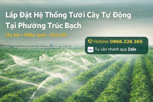 Hệ Thống Tưới Cây Tự Động Tại Phường Trúc Bạch Uy Tín