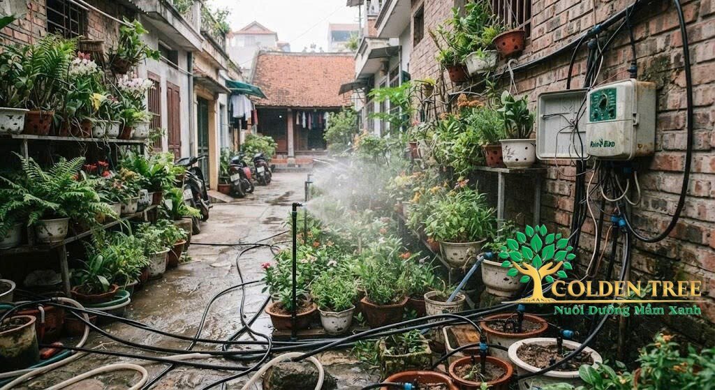 Hệ thống tưới cây tự động tại phường Xuân Đình uy tín, chính hãng