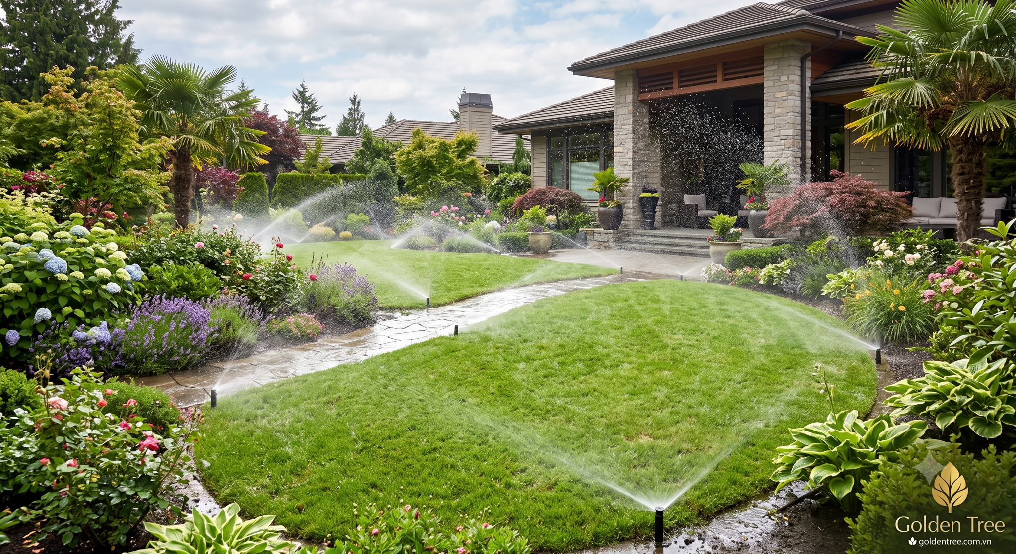 Hệ Thống Tưới Cây Sân Vườn Tự Động: Thiết Kế, Lắp Đặt & Cách Chọn