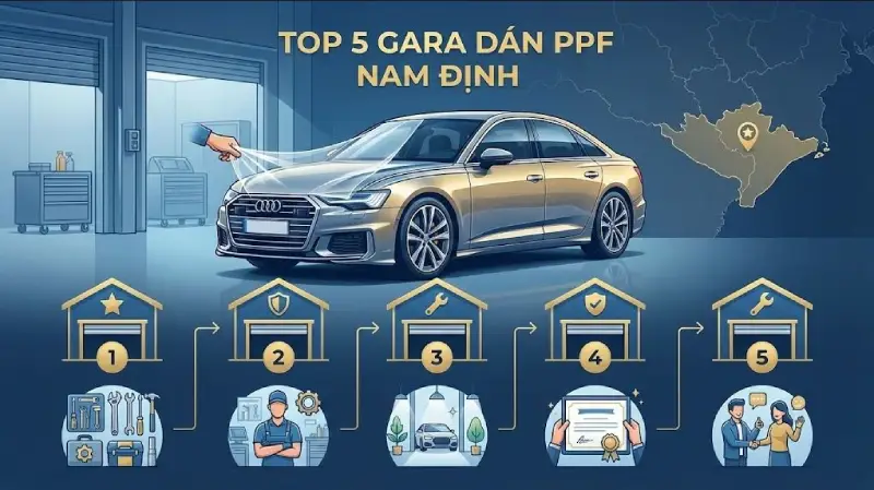 Review 5 Gara Dán PPF Ô Tô Uy Tín Tại Nam Định (Ninh Bình Mới)