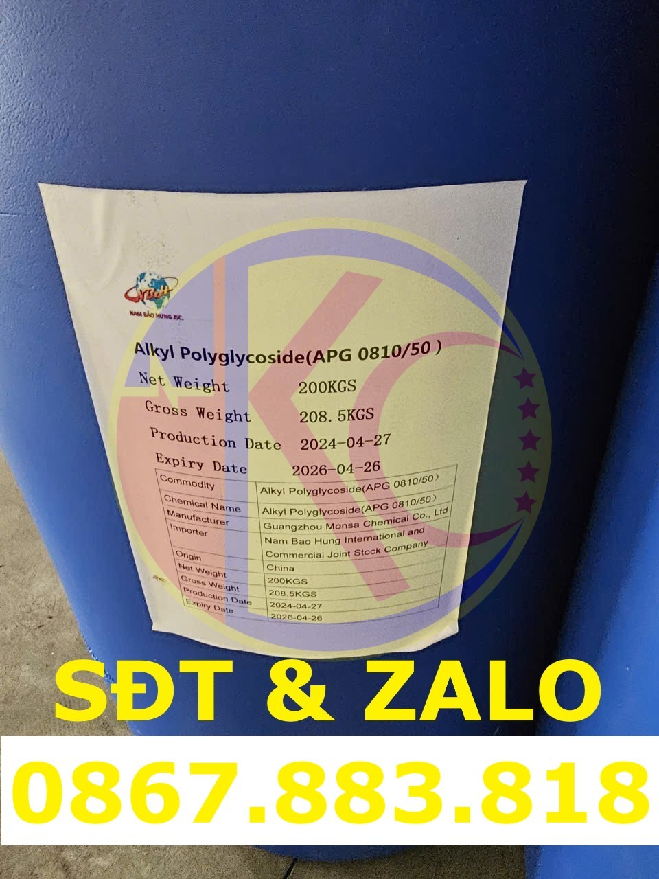 Mua Bán Alkyl Polyglycoside (APG) – Chất Hoạt Động Bề Mặt
