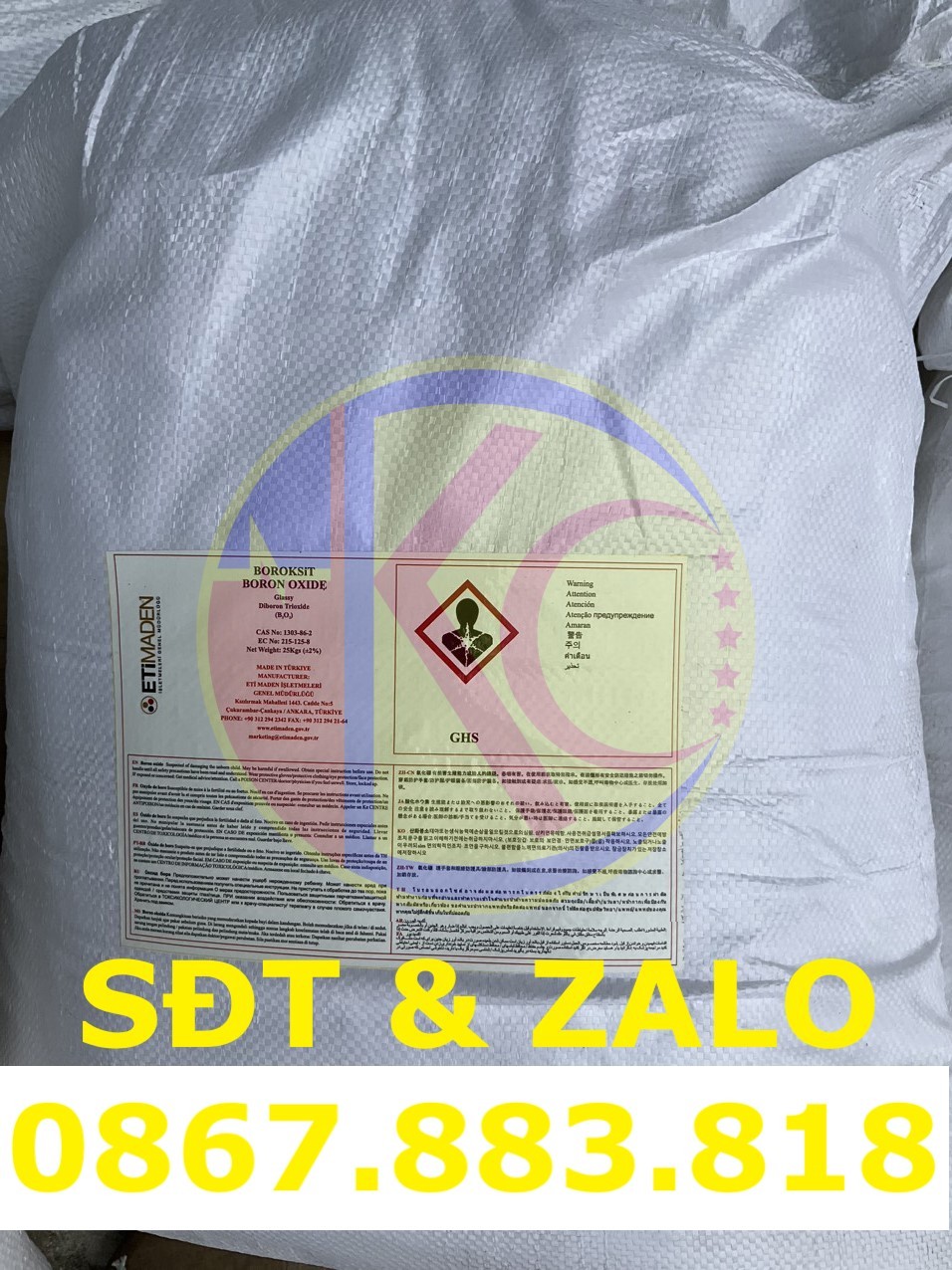Mua Bán Hóa Chất Boron Trioxide (B2O3) - Oxit Bo