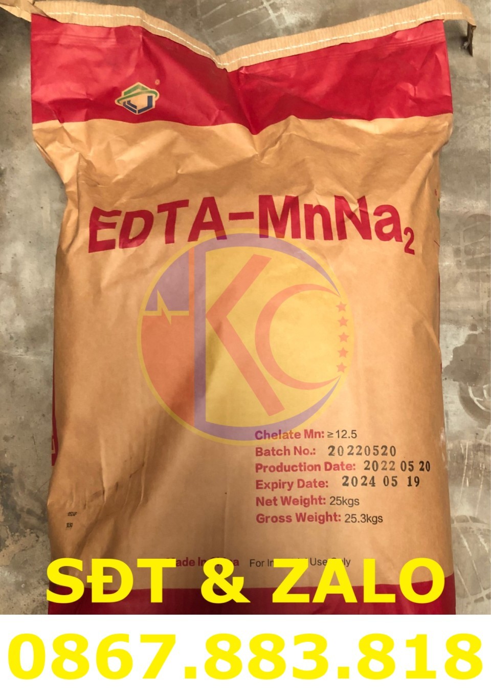 Mua Bán EDTA MnNa2 (C10H12MnN2Na2O8) - Mangan EDTA