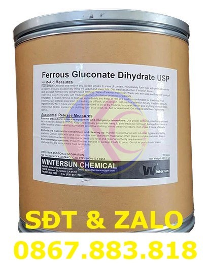 Mua Bán Ferrous Gluconate (C12H22FeO14) - Sắt Gluconat