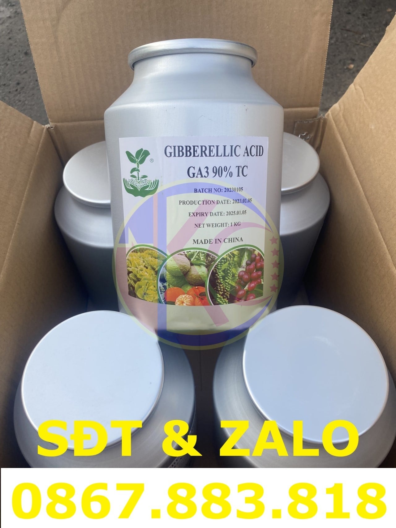 Mua Bán Gibberellic Acid (C19H22O6) - Axit Gibberellic