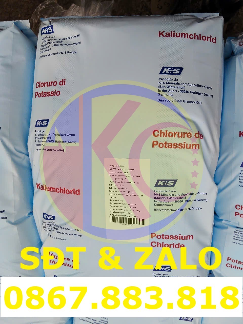 Mua Bán Hóa Chất Potassium Chloride (KCl) – Kali Clorua Thực Phẩm