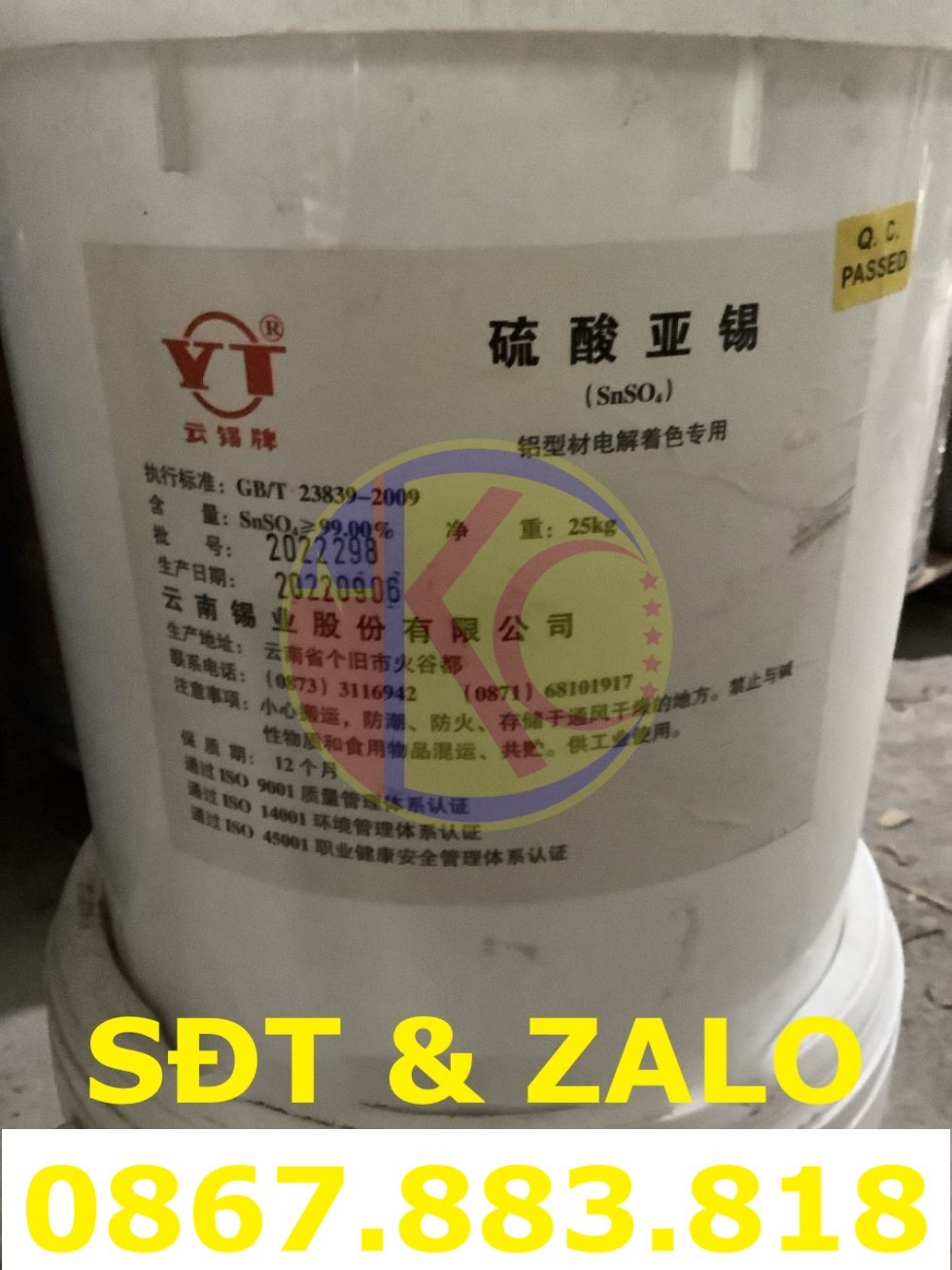 Mua Bán Hóa Chất Stannous Sulfate (SnSO4) – Thiếc(II) Sunfat