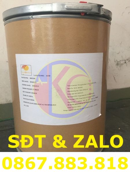 Hóa Chất L-Glutamic Acid (C5H9NO4) food grade