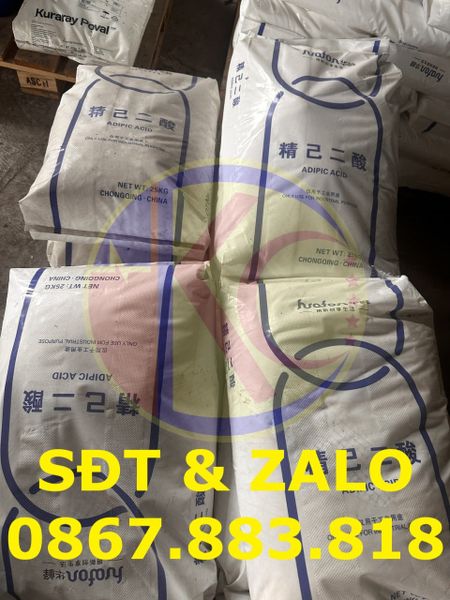 Hóa Chất Adipic Acid (C6H10O4) bao 25kg