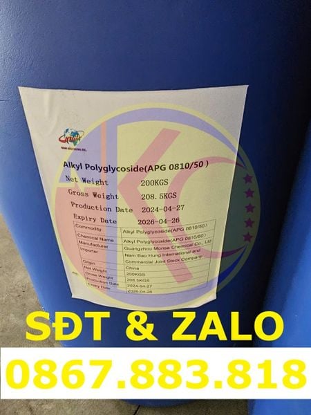 Alkyl Polyglycoside APG dạng dung dịch