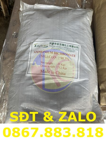 Mua Bán Hóa Chất Ammonium Dichromate ((NH4)2Cr2O7)