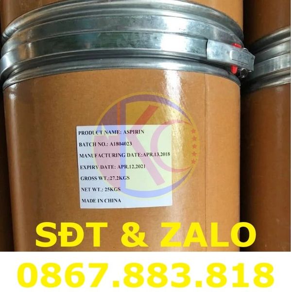 Hóa Chất Aspirin (C9H8O4) - Axit Acetylsalicylic