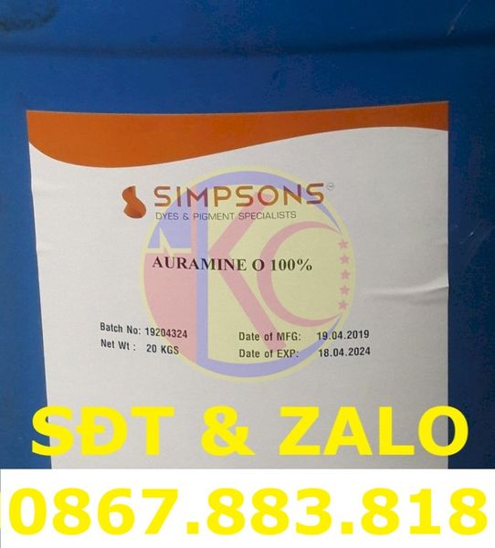 Hóa Chất Auramine O (C17H22ClN3) - Auramin O