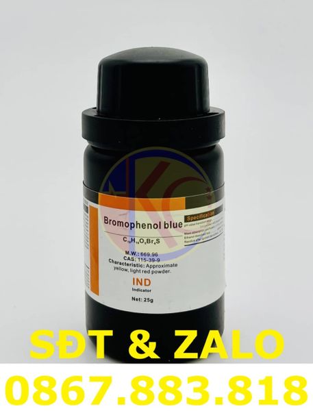 Bromophenol Blue (C19H10Br4O5S) thí nghiệm_1