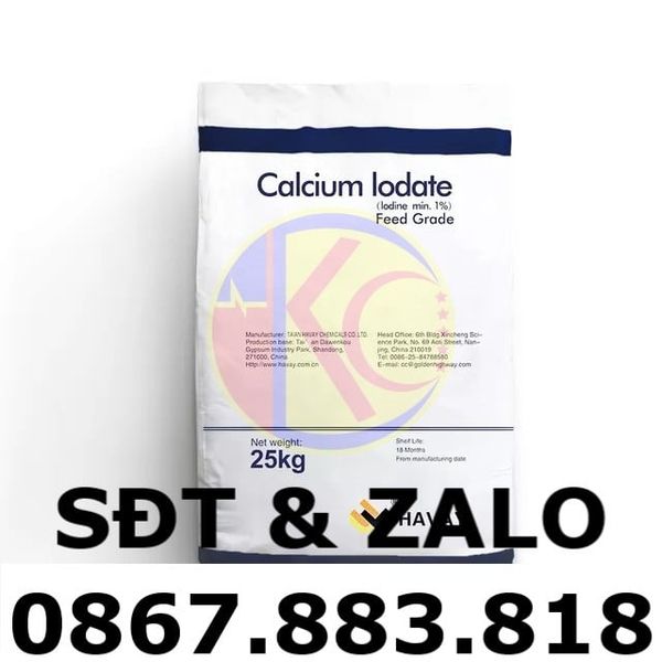 Calcium Iodate dùng trong sản xuất muối i-ốt