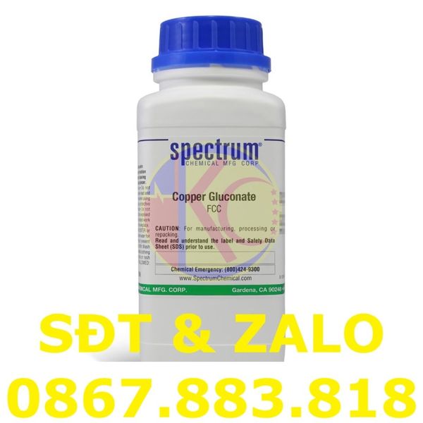Copper Gluconate (C12H22CuO14) thí nghiệm