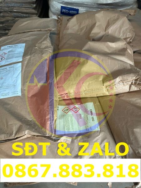 Emal 10G Sodium Lauryl Sulfate dạng hạt màu trắng