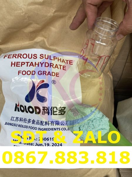 Ferrous Sulfate (FeSO4) - Sắt Sulfat
