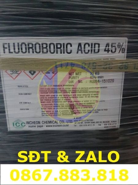 Fluoroboric Acid 45% (HBF4) - Axit Fluoroboric 45%