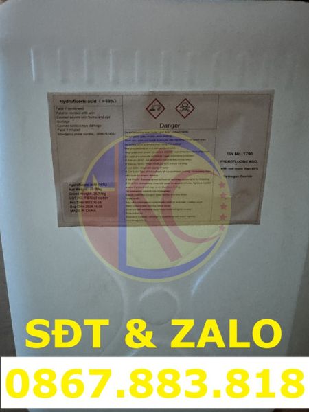 Hydrofluoric Acid HF hóa chất Axit Flohydric công nghiệp