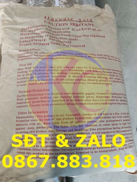 Itaconic Acid (C5H6O4) - Axit Itaconic_3