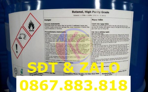 Butanol (C4H10O) - Butyl Alcohol