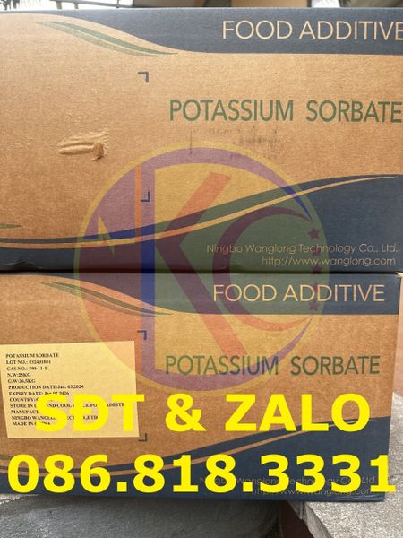 Potassium Sorbate (C6H7KO2) dạng bột