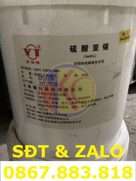 Stannous Sulfate (SnSO₄) - Thiếc(II) Sunfat