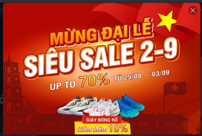 Popup banner