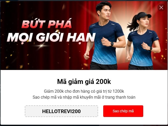 Popup khuyến mãi