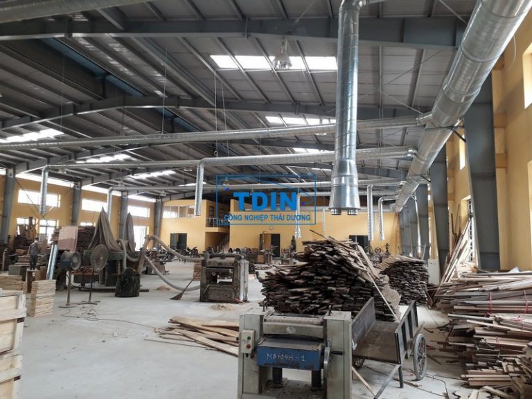 Hút bụi xưởng gỗ