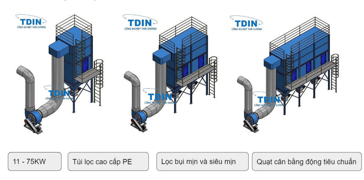 THIẾT BỊ LỌC BỤI TAY ÁO TDIN POLY