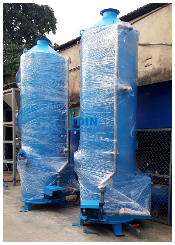 Giao tháp xử lý khí thải cho xử lý khí thải máy phát điện