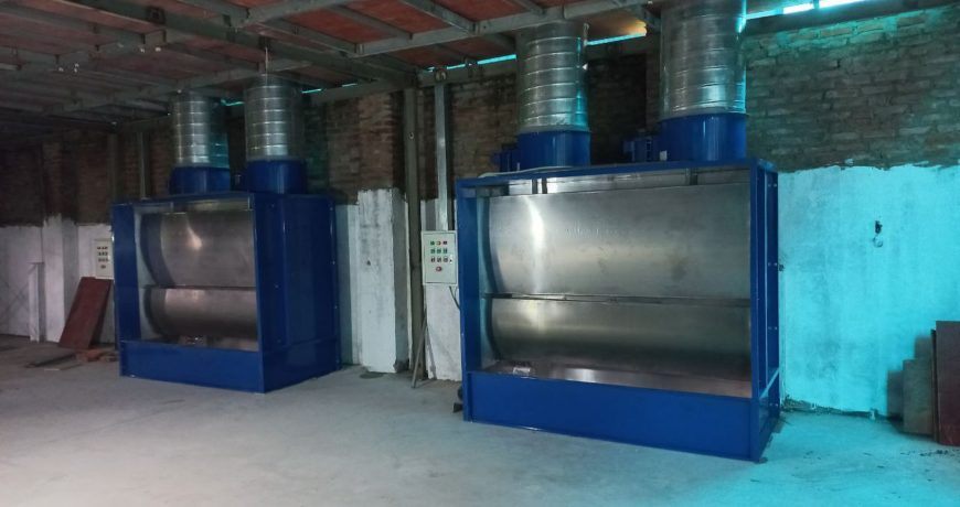 Lắp đặt và bàn giao Buồng sơn 2,2m 2 quạt hút tại Vân Côn-Hoài Đức