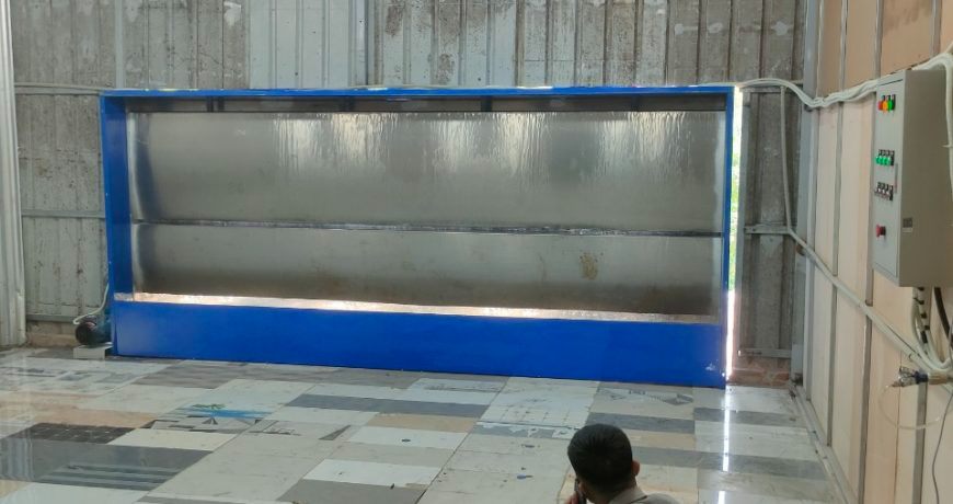 Bàn giao buồng sơn 4,4m tại Lam Điền Chương Mỹ Hà Nội.
