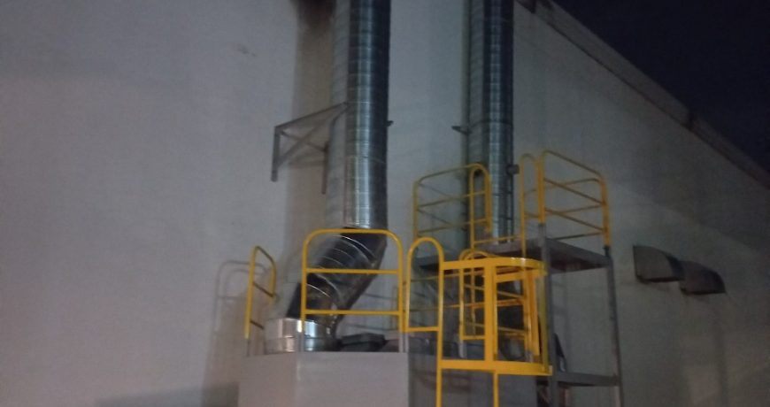 Tháp hấp phụ xử lý khí thải bằng than hoạt tính-LL8640 – 12960 m3/h