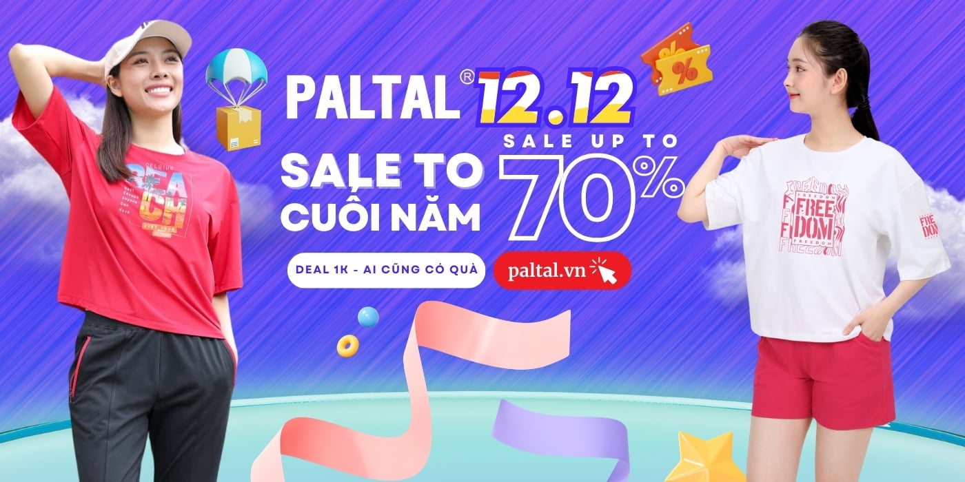 PALTAL SALE TO CUỐI NĂM 12.12 - GIẢM ĐẾN 70% & DEAL 1K - AI CŨNG CÓ QUÀ