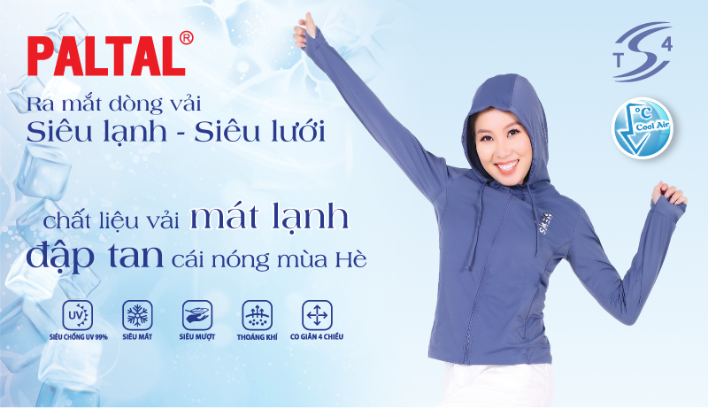 PALTAL RA MẮT DÒNG VẢI SIÊU LẠNH VÀ SIÊU LƯỚI  CHO NGÀY HÈ MÁT LẠNH