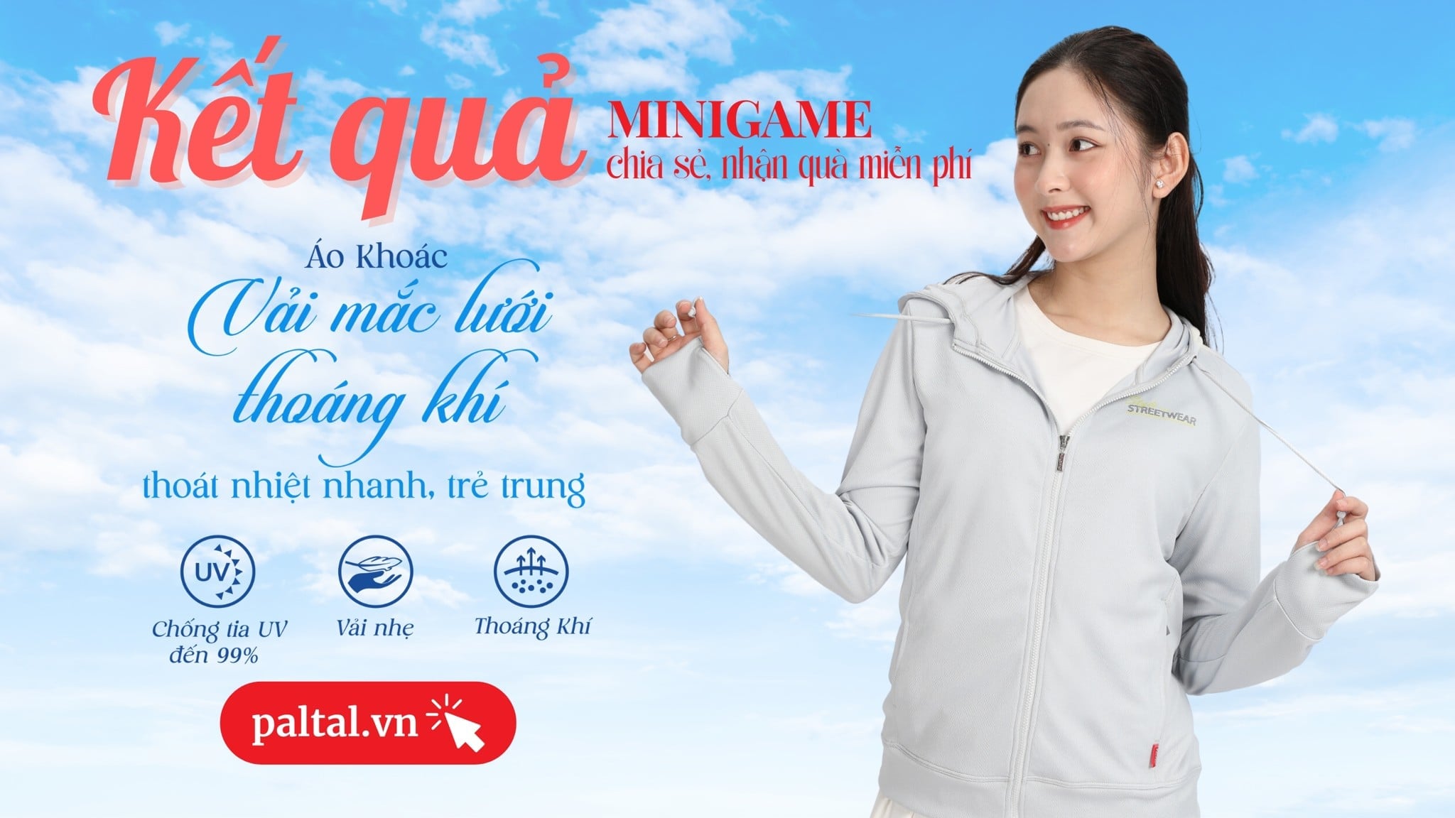 Kết quả MINIGAME KHÁM PHÁ BST ÁO KHOÁC POLY MẮC LƯỚI CAO CẤP