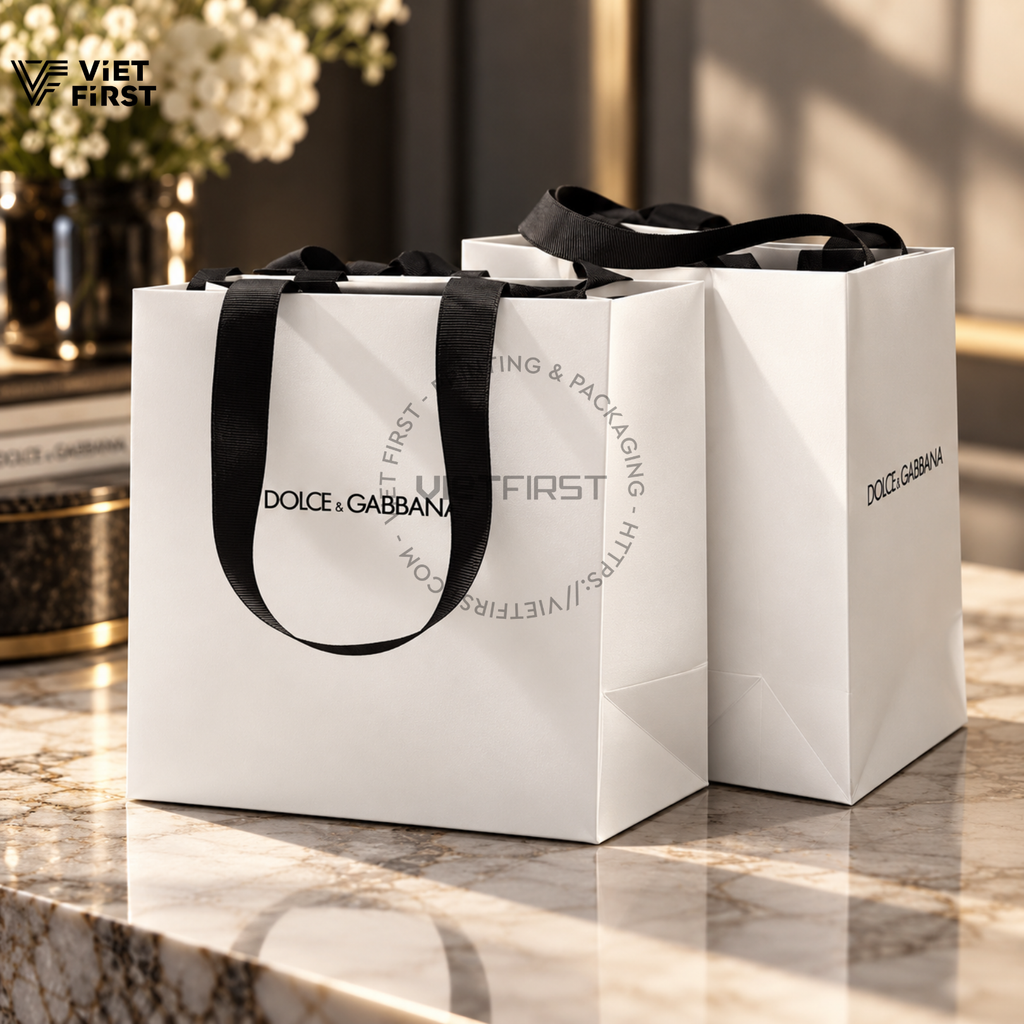 Dự án túi giấy Dolce & Gabbana – Tối giản nhưng đầy dấu ấn
