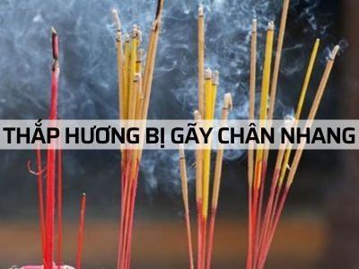 Thắp nhang bị gãy chân nhang, tàn nhang báo hiệu điềm gì?