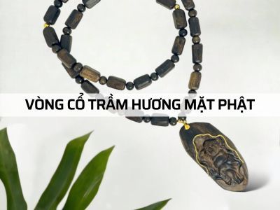 Vòng Cổ Trầm Hương Mặt Phật - Trang Sức Phong Thủy