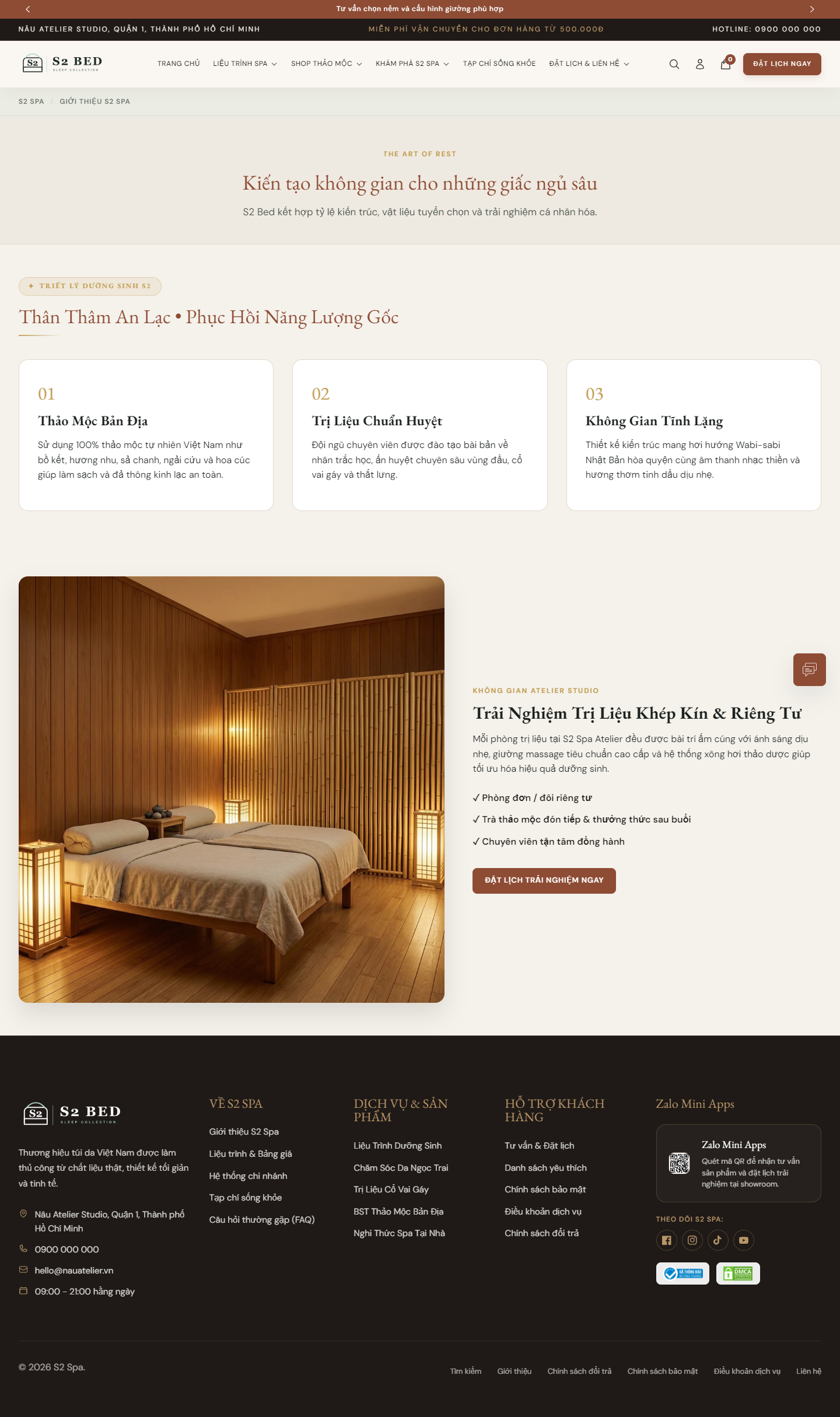 Giao diện trang Câu Chuyện Thương Hiệu