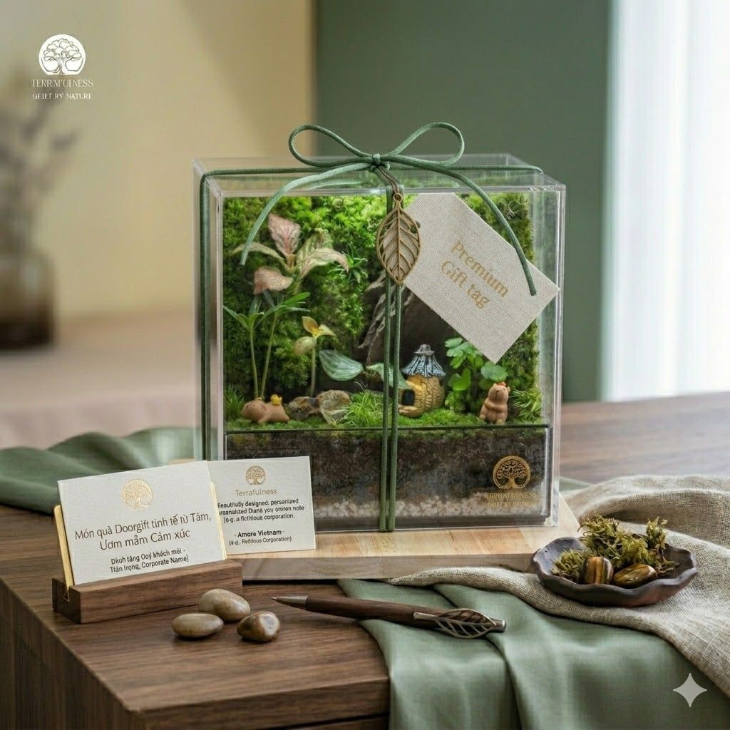 Doorgift Độc Đáo: Terrarium Thay Lời Chúc Tốt Đẹp Đến Khách Mời