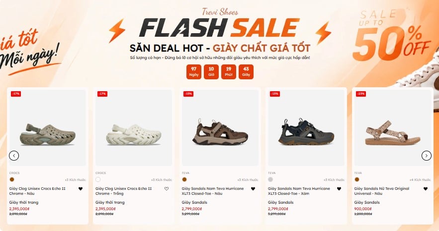 Flash sale