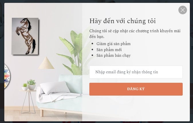 Popup form liên hệ
