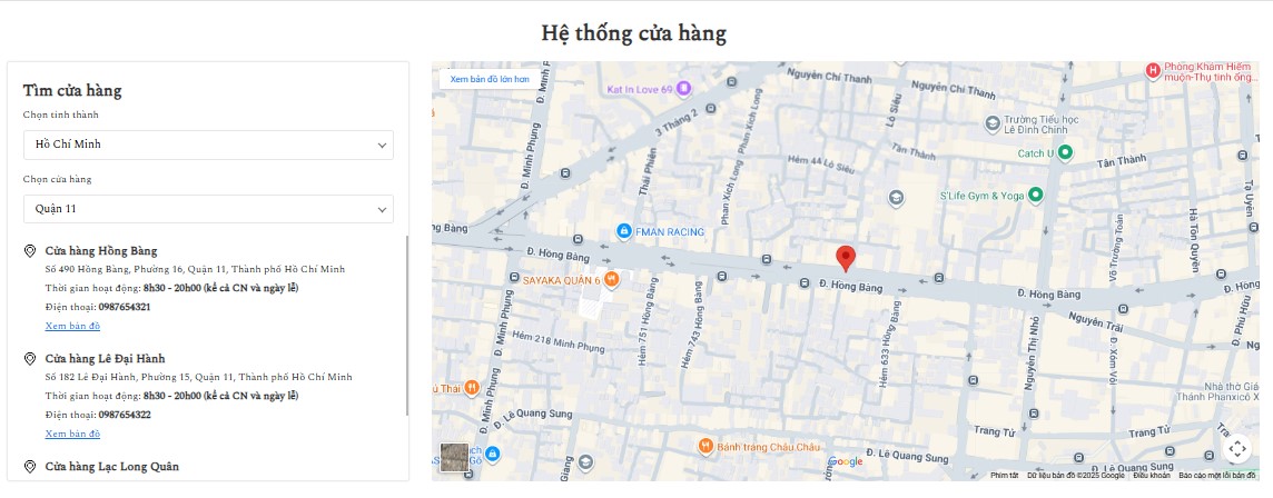 Hệ thống cửa hàng