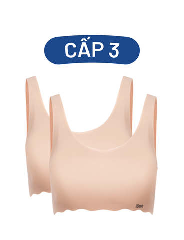  Pack 2 Áo ngực học sinh không đường may iBasic mút mỏng - BRAT030_PA2 