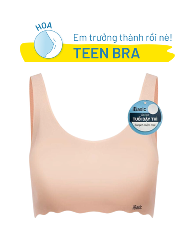  Áo ngực học sinh không đường may iBasic mút mỏng - BRAT030 